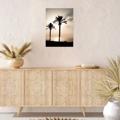 Dada Art Affiche palmier coucher de soleil L.40 x H.50cm* Affiche