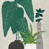 Clearance Dada Art Affiche pots et plantes L.40 x H.50cm