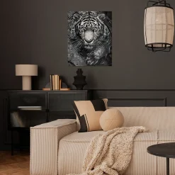Best Dada Art Affiche tigre noir et blanc l.40 x l.50 cm