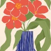 Sale Dada Art Affiche vase terracotta et bouquet de fleurs l.50 x l.70 cm