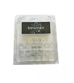 Outlet Secodir Agrafes à Coudre en Plastique Transparent - Lot de 20