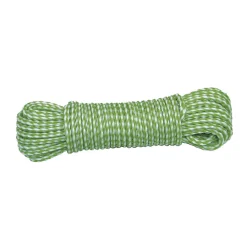 Amig - Cordon plastique tressée 20120 - 4 mm - Polyéthylène-Polypropylène - Blanc/Vert* Embrasse À Rideaux