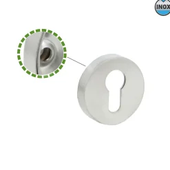 Amig - Rosace de clé 3 - 53 mm - Acier inoxydable AISI 304 - Mat* Rosace De Porte