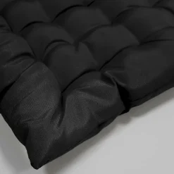 Douceur D'Intérieur Assise matelassée 40 x 40 cm Polyester Uni Essentiel Noir* Galette De Chaise
