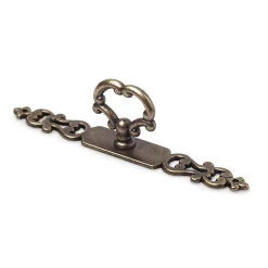 Niubo Bague en zamak avec finition en cuir, dimensions: 16x127x34mm-* Poignée De Meuble