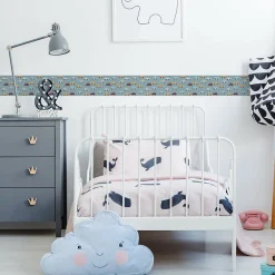 Clearance Muralo Bande Décorative auto-adhésif VOITURES Colorées Pour Chambre Enfants 10cm x 300cm