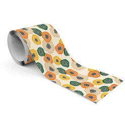 Sale Muralo Bande Décorative auto-adhésif Pour Salon COQUELICOTS Style Rétro 10cm x 300cm