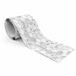 Discount Muralo Bande Décorative auto-adhésif Pour Salon MARBRE Hexagones 10cm x 300cm