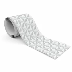 Clearance Muralo Bande Décorative auto-adhésif Pour Chambre TRIANGLES Effet 3D 10cm x 300cm