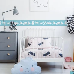 Discount Muralo Bande Décorative auto-adhésif CHIENS Pour Chambre Enfants 10cm x 300cm