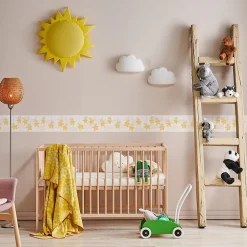 Sale Muralo Bande Décorative auto-adhésif ETOILES Nuages Cœurs Pour Chambre Enfants 10cm x 300cm