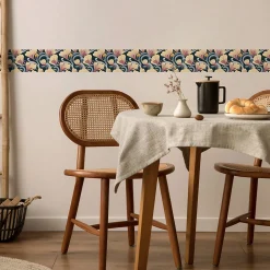 Muralo Bande Décorative auto-adhésif FLEURS Abstraction Pour Chambre 10cm x 300cm* Frise Murale