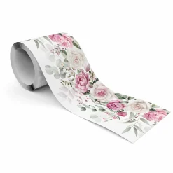 Best Muralo Bande Décorative auto-adhésif Fleurs Feuilles ROSES Pour Salon 10cm x 300cm