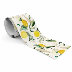 Muralo Bande Décorative auto-adhésif CITRONES Fleurs Feuilles Pour Chambre 10cm x 300cm* Frise Murale