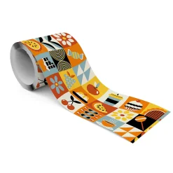Muralo Bande Décorative auto-adhésif Fruit Bonbons Fleurs Pour la Cuisine 10cm x 300cm* Frise Murale