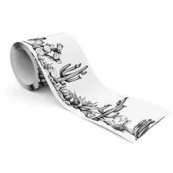 Muralo Bande Décorative auto-adhésif CACTUS Plantes Nature Pour Salon 10cm x 300cm* Frise Murale