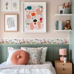 Discount Muralo Bande Décorative auto-adhésif ENFANTS Ville Colorée Pour Chambre Enfants 10cm x 300cm