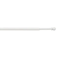 Barre à rideaux extensible à coller 50/80 blanc