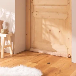 Discount Douceur D'Intérieur Bas de porte en imitation fourrure (80x10 cm - Sable)