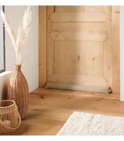 Douceur D'Intérieur Bas de porte WOOLY 80 x 10 cm - Effet bouclette - Coloris Beige - 80x10cm - Beige* Boudin De Porte