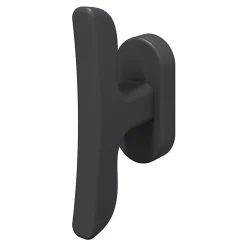GoodHome Boitier crémone pour fenêtre Irvil aluminium noir RAL7021* Poignée De Fenêtre