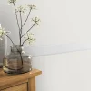 Hot GoodHome Bordure adhésive vinyle expansé Molis blanc