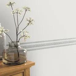 GoodHome Bordure adhésive vinyle expansé Gilia beige* Frise Murale