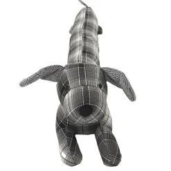 Linnea Boudin de porte en polyester motif quadrillés collection DOG RETRO gris