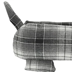 Linnea Boudin de porte en polyester motif quadrillés collection DOG RETRO gris