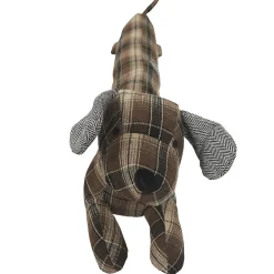 New Linnea Boudin de porte en polyester motif quadrillés collection DOG RETRO marron