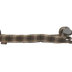 New Linnea Boudin de porte en polyester motif quadrillés collection DOG RETRO marron