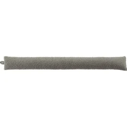 Discount Douceur D'Intérieur Boudin de Porte imitation fourrure Bouclette Wooly (80x10 cm - Gris)