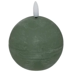 Atmosphera Créateur D'Intérieur Bougie boule à led Molia D12cm vert foncé - Atmosphera* Bougie Et Senteur
