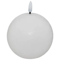 Atmosphera Créateur D'Intérieur Bougie boule à led Molia D12cm blanc - Atmosphera* Bougie Et Senteur