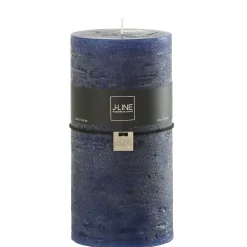 Clearance J-Line Bougie cylindrique 140H bleu 10x10x20 cm