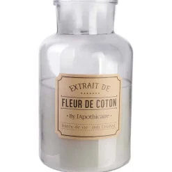 Clearance The Home Deco Factory Bougie parfumée Apothicaire 14.5x25.7 cm Fleur de coton