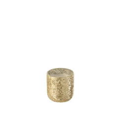 Sale J-Line Bougie parfumée 40H dans pot en verre doré 9x9x10 cm