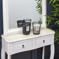 Clearance The Home Deco Factory Bougie parfumée pot en verre bulle gris clair 13x16 cm