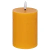 Atmosphera Créateur D'Intérieur Bougie ronde LED Molia 7x13cm jaune - Atmosphera* Bougie Et Senteur
