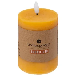 Atmosphera Créateur D'Intérieur Bougie ronde LED Molia 7x13cm jaune - Atmosphera* Bougie Et Senteur