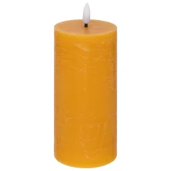 Atmosphera Créateur D'Intérieur Bougie ronde LED Molia 7x18cm jaune - Atmosphera* Bougie Et Senteur