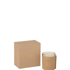 Best J-Line Bougie senteur 40H marron 14x9x14.5 cm