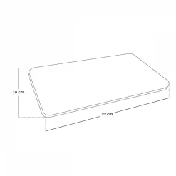 Hot Vivezen Bouillotte chauffante ou refroidissante 10 x 22cm déhoussable pour toutes parties du corps - Cosy - Beige -