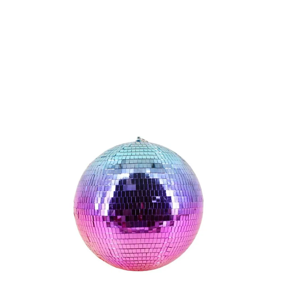 Discount Ornami Boule à facettes bicolore bleu, violet d30cm