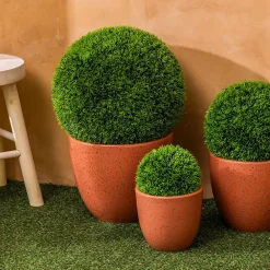 Atmosphera Créateur D'Intérieur Boule de buis artificiel Carly vert D27cm - Atmosphera* Plante Artificielle
