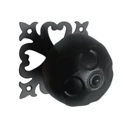 Secury-T Boule rustique, diamètre 700mm, noire* Poignée De Porte Extérieure|Heurtoir