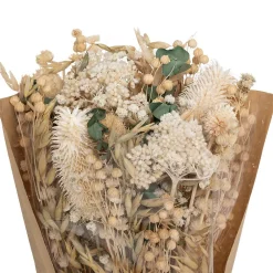 Atmosphera Créateur D'Intérieur Bouquet fleurs séchées Chardon H48 cm - Jaune- Atmosphera