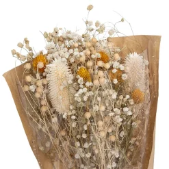 Atmosphera Créateur D'Intérieur Bouquet fleurs séchées Chardon H48 cm - Jaune- Atmosphera