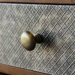New Cadap Bouton anglais de diamètre 35mm zamak finition laitonné vieilli - - 8134/2S