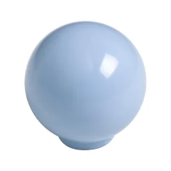 Sale Hardwarexchange Bouton de meuble boule abs diamètre 29 mm bleu bébé brillant lot de 50 piéces